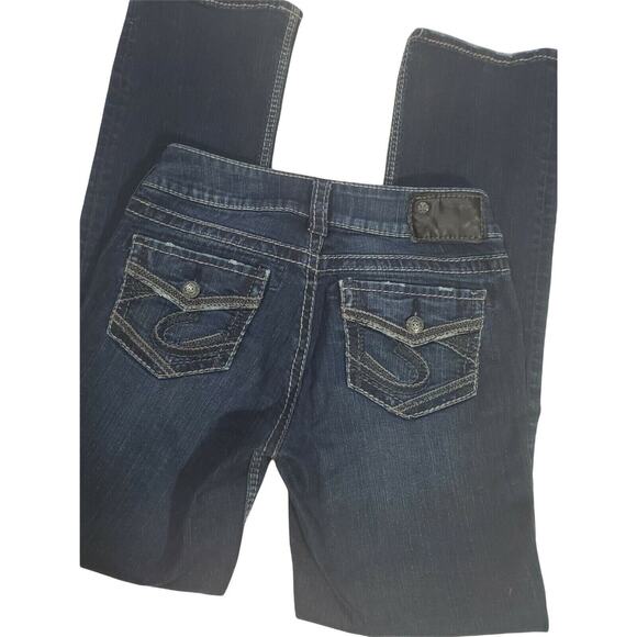 Silver Jeans Denim - Silver Suki Jeans Womens 26x31 Mid Slim Bootcut Low Rise Casual Denim